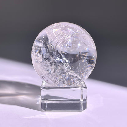 B753◇水晶アゼツライト ボール◇34×34×34mm◇天然石・鉱物・パワーストーン