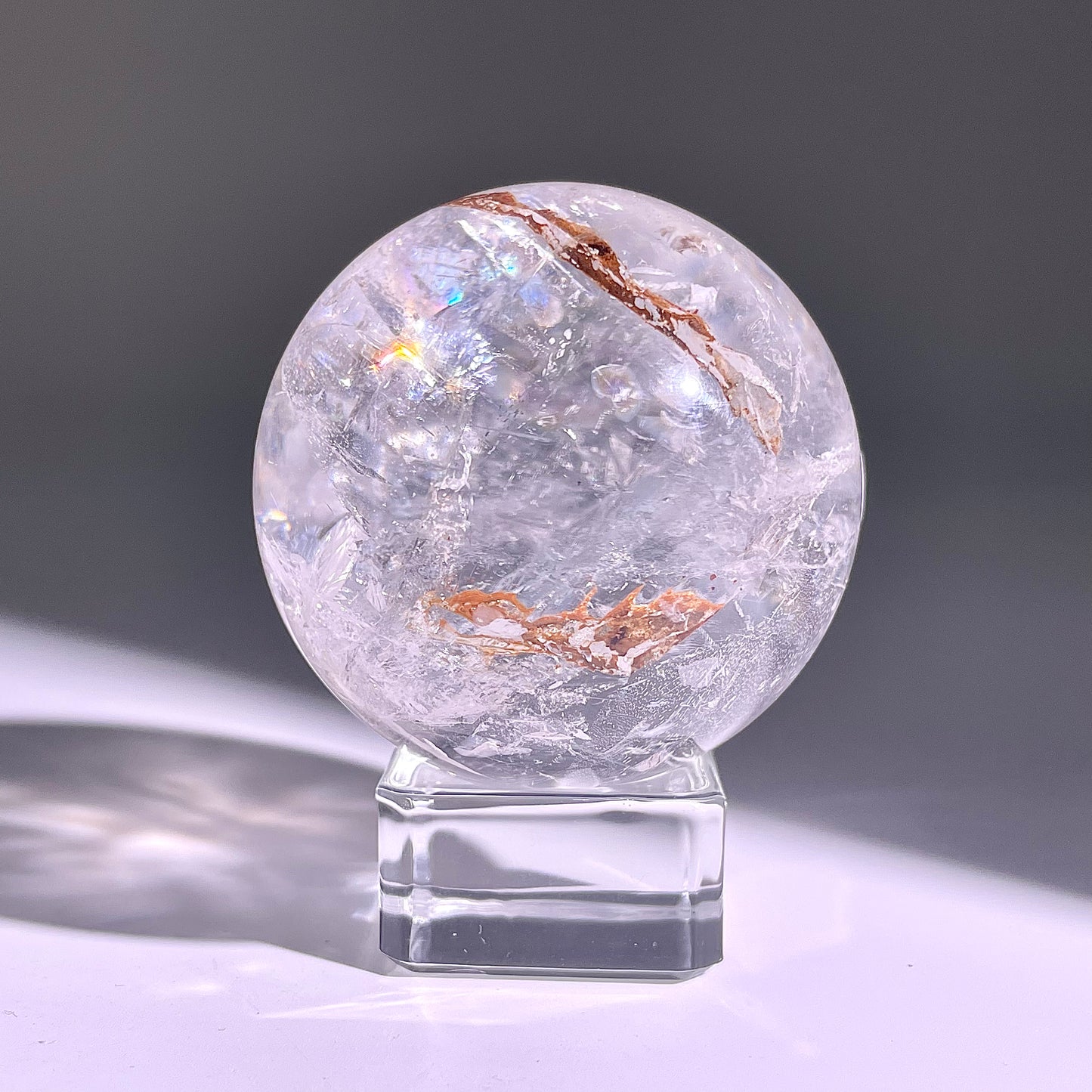 B754◇水晶アゼツライト ボール◇44×44×44mm◇天然石・鉱物・パワーストーン
