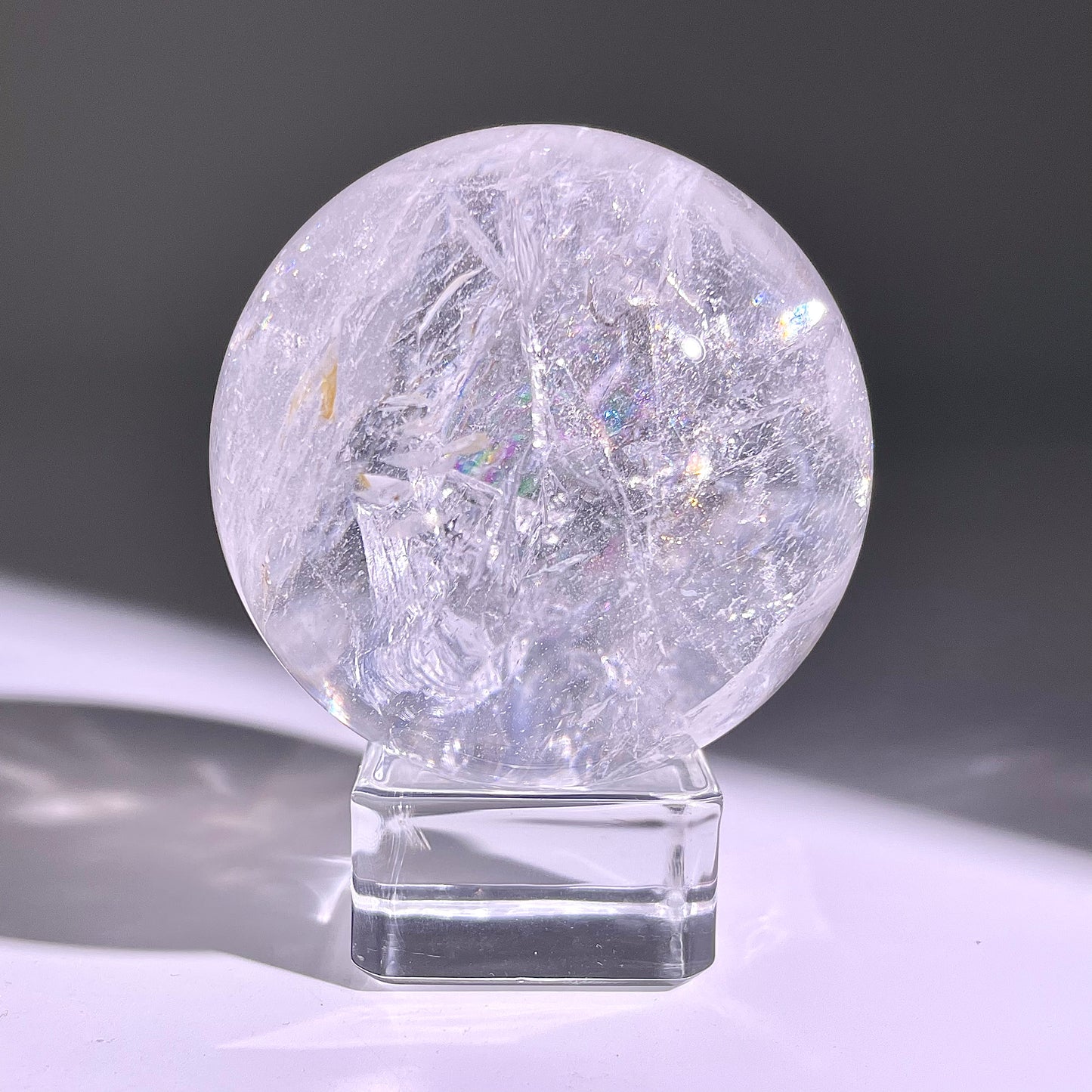 B755◇水晶アゼツライト ボール◇45×45×45mm◇天然石・鉱物・パワーストーン
