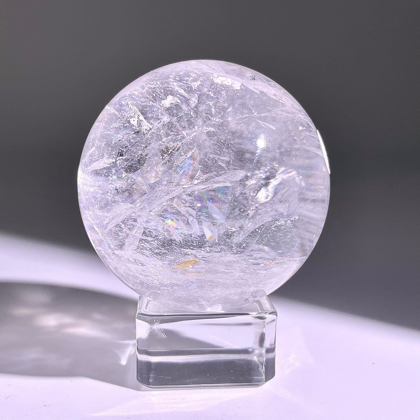 B755◇水晶アゼツライト ボール◇45×45×45mm◇天然石・鉱物・パワーストーン