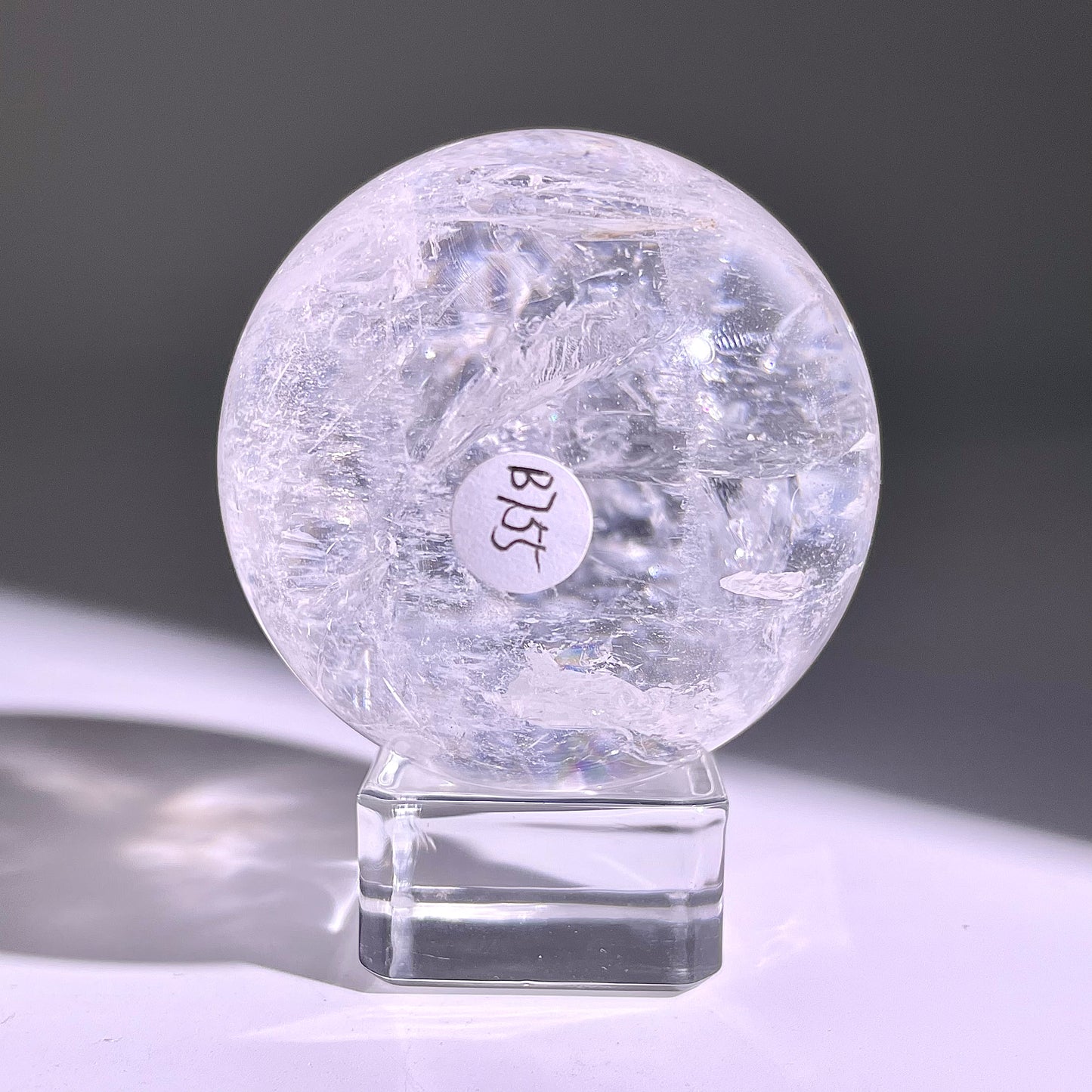 B755◇水晶アゼツライト ボール◇45×45×45mm◇天然石・鉱物・パワーストーン