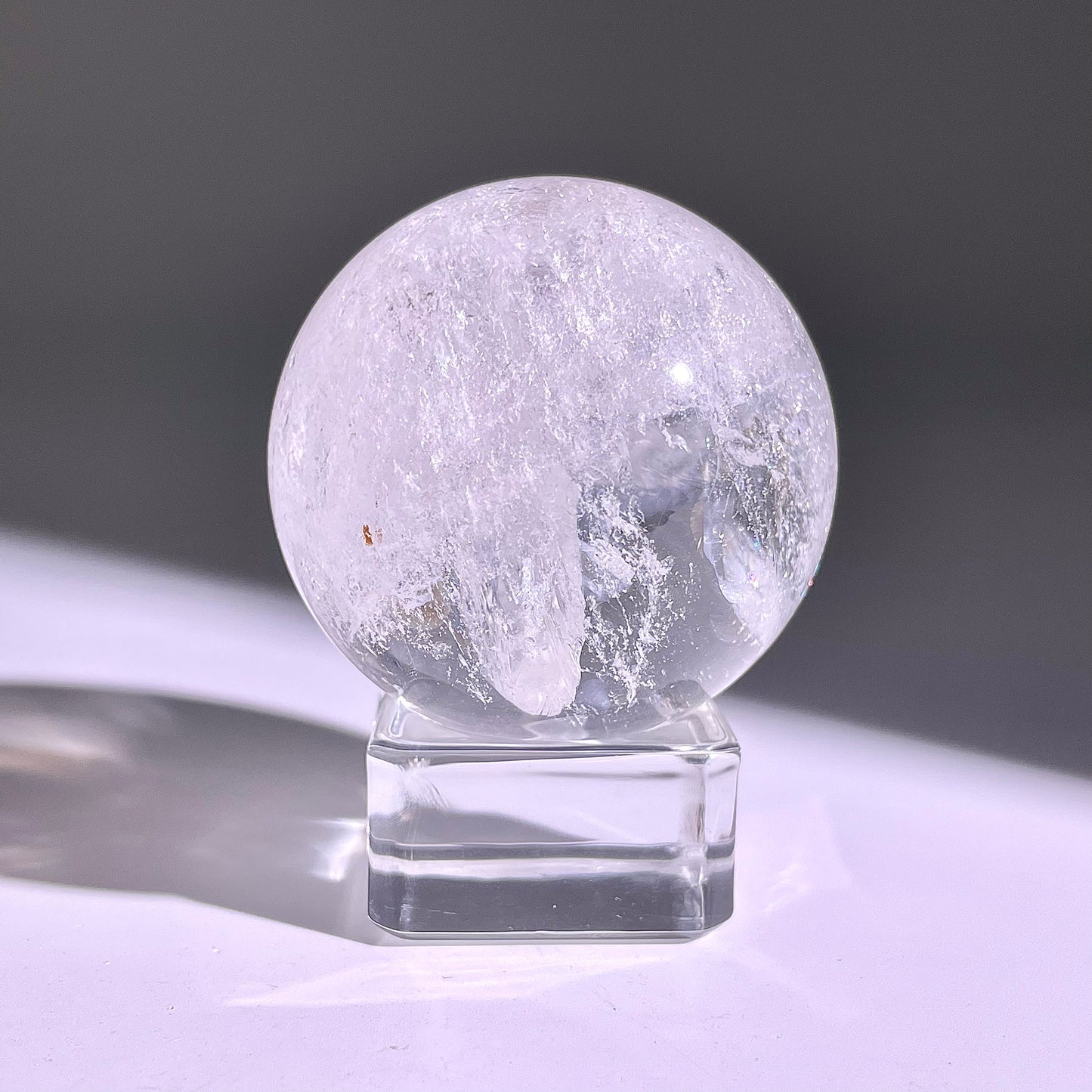 B756◇水晶アゼツライト ボール◇37×37×37mm◇天然石・鉱物・パワーストーン
