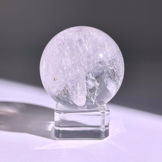 B756◇水晶アゼツライト ボール◇37×37×37mm◇天然石・鉱物・パワーストーン