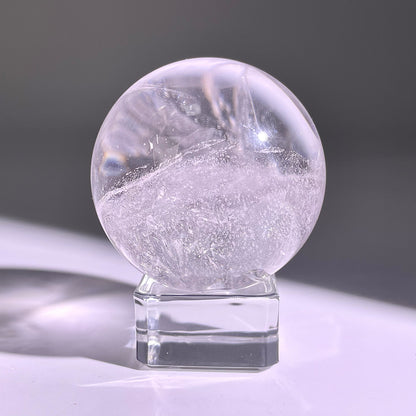 B757◇水晶アゼツライト ボール◇40×40×40mm◇天然石・鉱物・パワーストーン