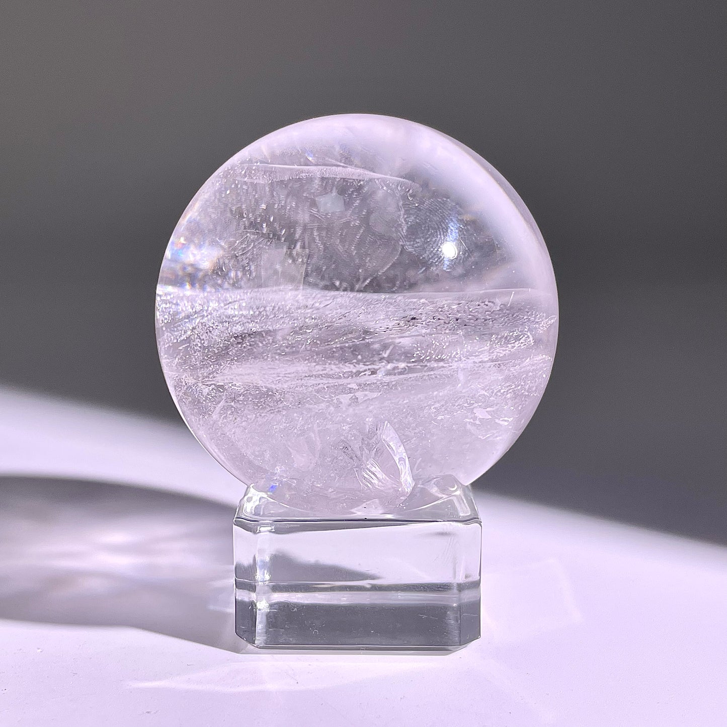 B757◇水晶アゼツライト ボール◇40×40×40mm◇天然石・鉱物・パワーストーン