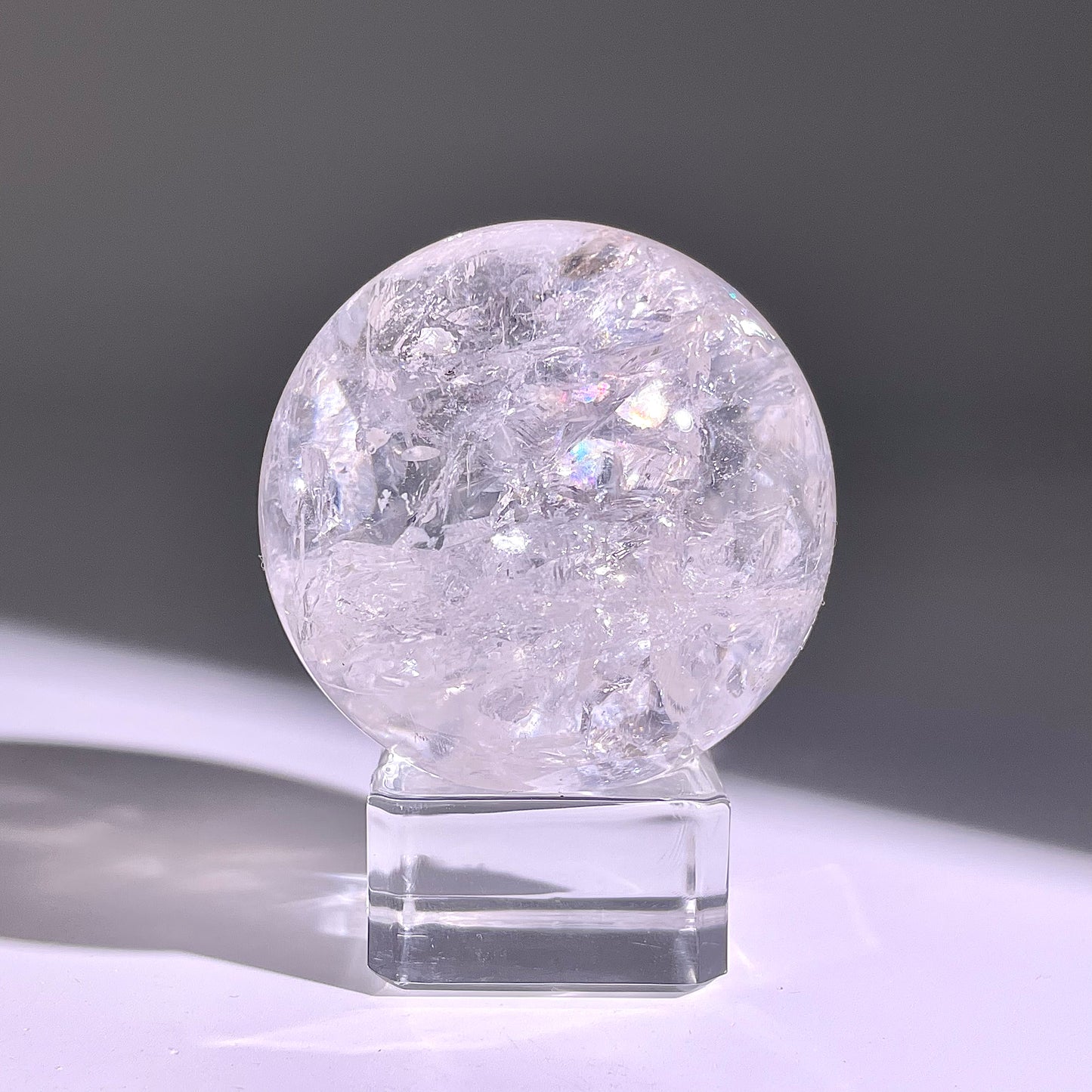 B759◇水晶アゼツライト ボール◇39×39×39mm◇天然石・鉱物・パワーストーン