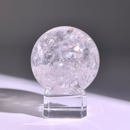 B759◇水晶アゼツライト ボール◇39×39×39mm◇天然石・鉱物・パワーストーン