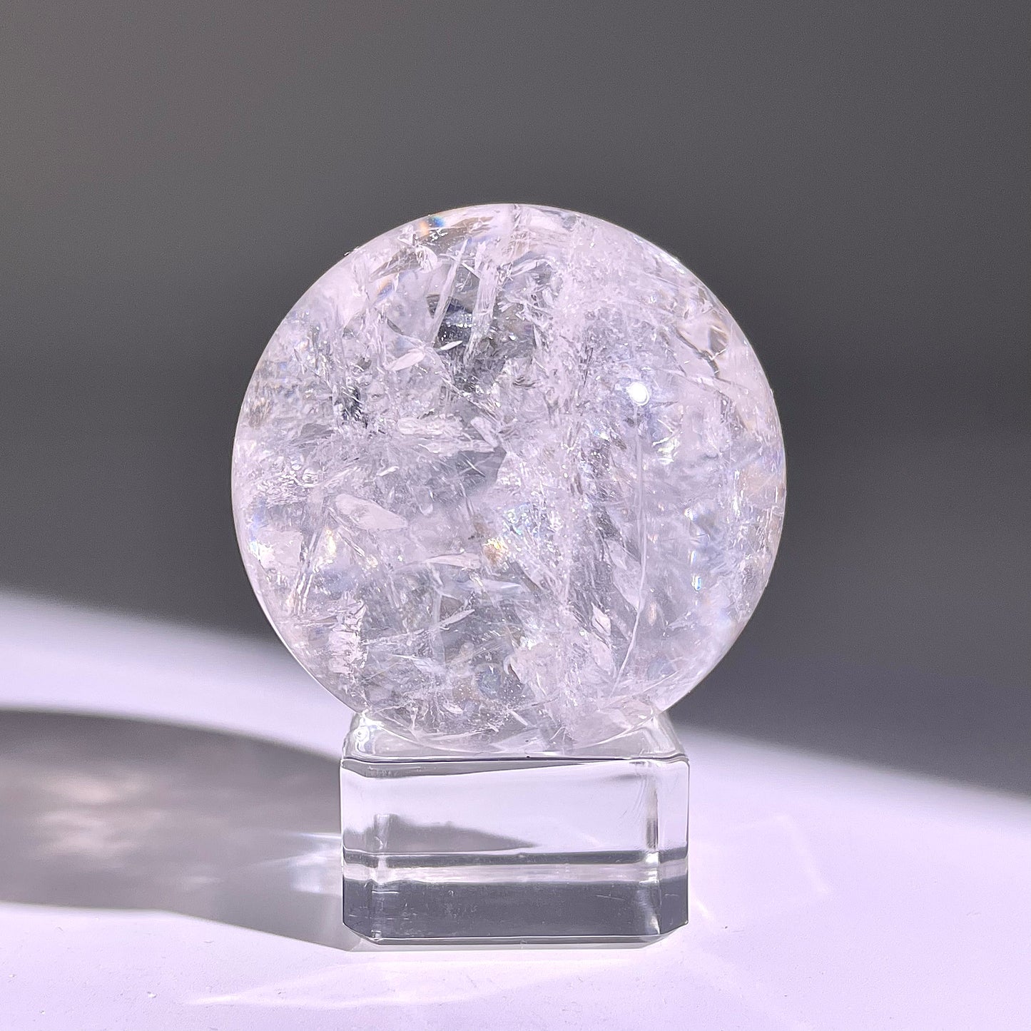B759◇水晶アゼツライト ボール◇39×39×39mm◇天然石・鉱物・パワーストーン