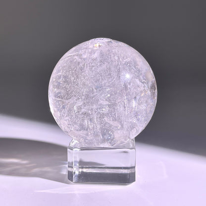 B759◇水晶アゼツライト ボール◇39×39×39mm◇天然石・鉱物・パワーストーン