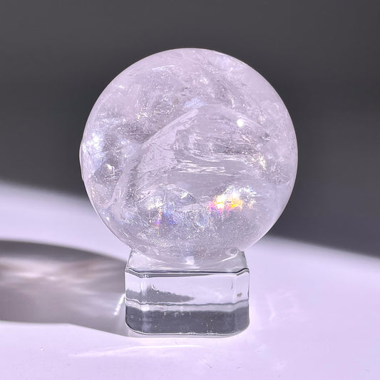 B760◇水晶アゼツライト ボール◇34×34×34mm◇天然石・鉱物・パワーストーン