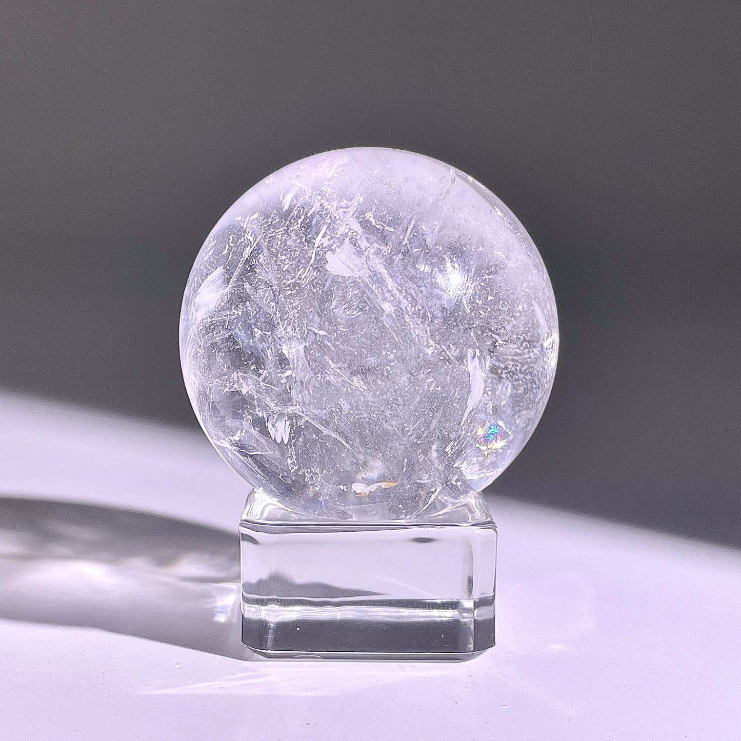 B761◇水晶アゼツライト ボール◇36×36×36mm◇天然石・鉱物・パワーストーン