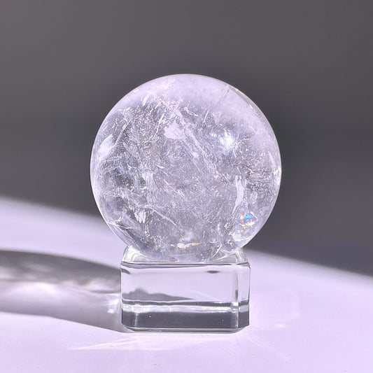 B761◇水晶アゼツライト ボール◇36×36×36mm◇天然石・鉱物・パワーストーン