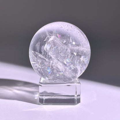 B761◇水晶アゼツライト ボール◇36×36×36mm◇天然石・鉱物・パワーストーン