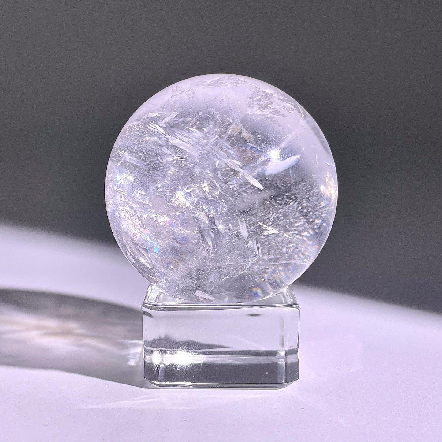 B761◇水晶アゼツライト ボール◇36×36×36mm◇天然石・鉱物・パワーストーン