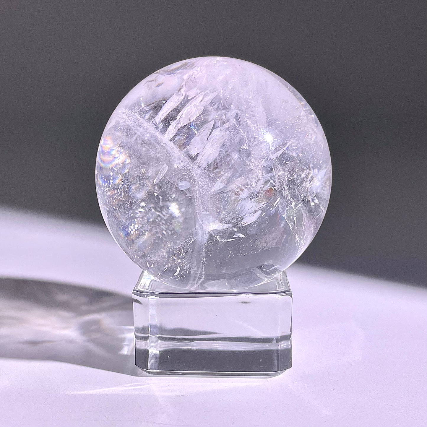 B761◇水晶アゼツライト ボール◇36×36×36mm◇天然石・鉱物・パワーストーン