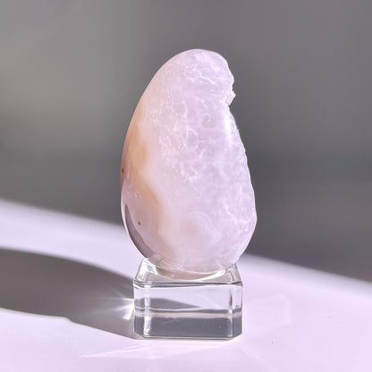B765◇彩晶マシュマロ エッグ◇54×35×26mm◇天然石・鉱物・パワーストーン