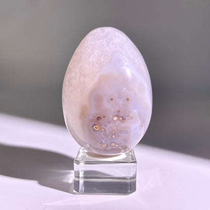 B765◇彩晶マシュマロ エッグ◇54×35×26mm◇天然石・鉱物・パワーストーン