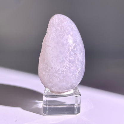B765◇彩晶マシュマロ エッグ◇54×35×26mm◇天然石・鉱物・パワーストーン