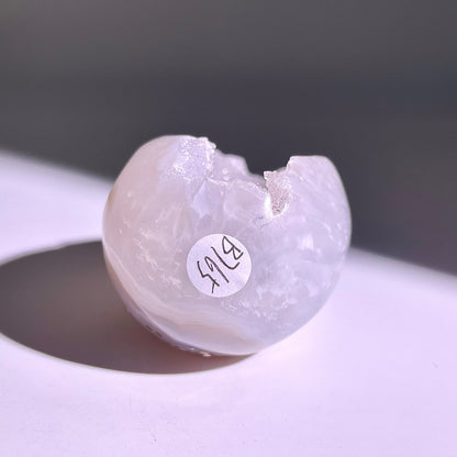 B765◇彩晶マシュマロ エッグ◇54×35×26mm◇天然石・鉱物・パワーストーン