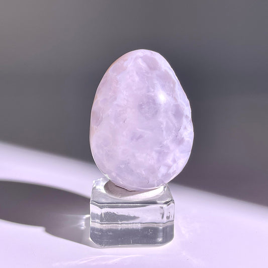 B766◇彩晶マシュマロ エッグ◇32×22×18mm◇天然石・鉱物・パワーストーン