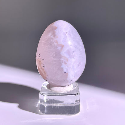 B766◇彩晶マシュマロ エッグ◇32×22×18mm◇天然石・鉱物・パワーストーン