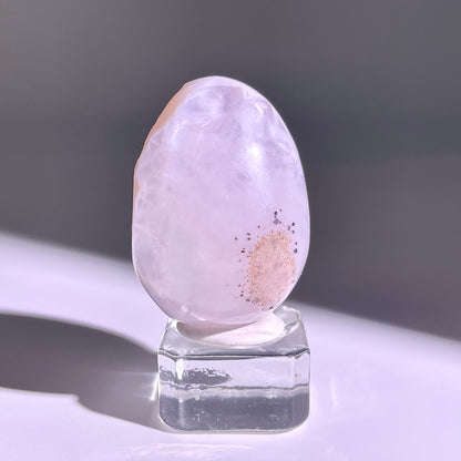 B766◇彩晶マシュマロ エッグ◇32×22×18mm◇天然石・鉱物・パワーストーン