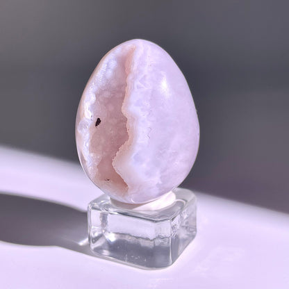 B766◇彩晶マシュマロ エッグ◇32×22×18mm◇天然石・鉱物・パワーストーン