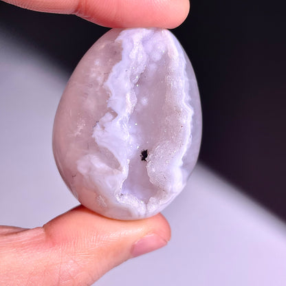 B766◇彩晶マシュマロ エッグ◇32×22×18mm◇天然石・鉱物・パワーストーン