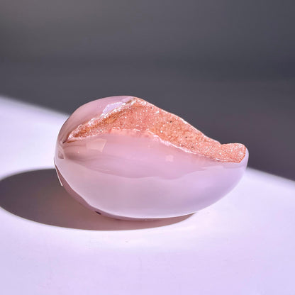 B767◇彩晶マシュマロ エッグ◇60×44×37mm◇天然石・鉱物・パワーストーン
