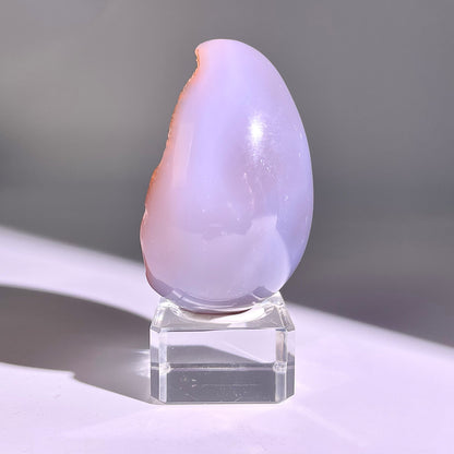 B768◇彩晶マシュマロ エッグ◇76×56×43mm◇天然石・鉱物・パワーストーン