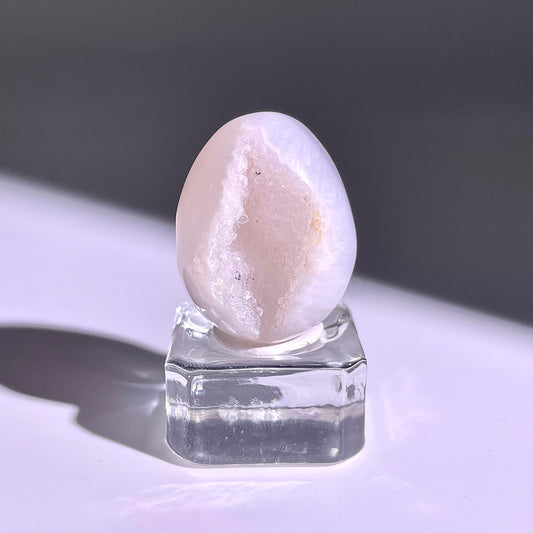 B770◇彩晶マシュマロ エッグ◇29×22×20mm◇天然石・鉱物・パワーストーン
