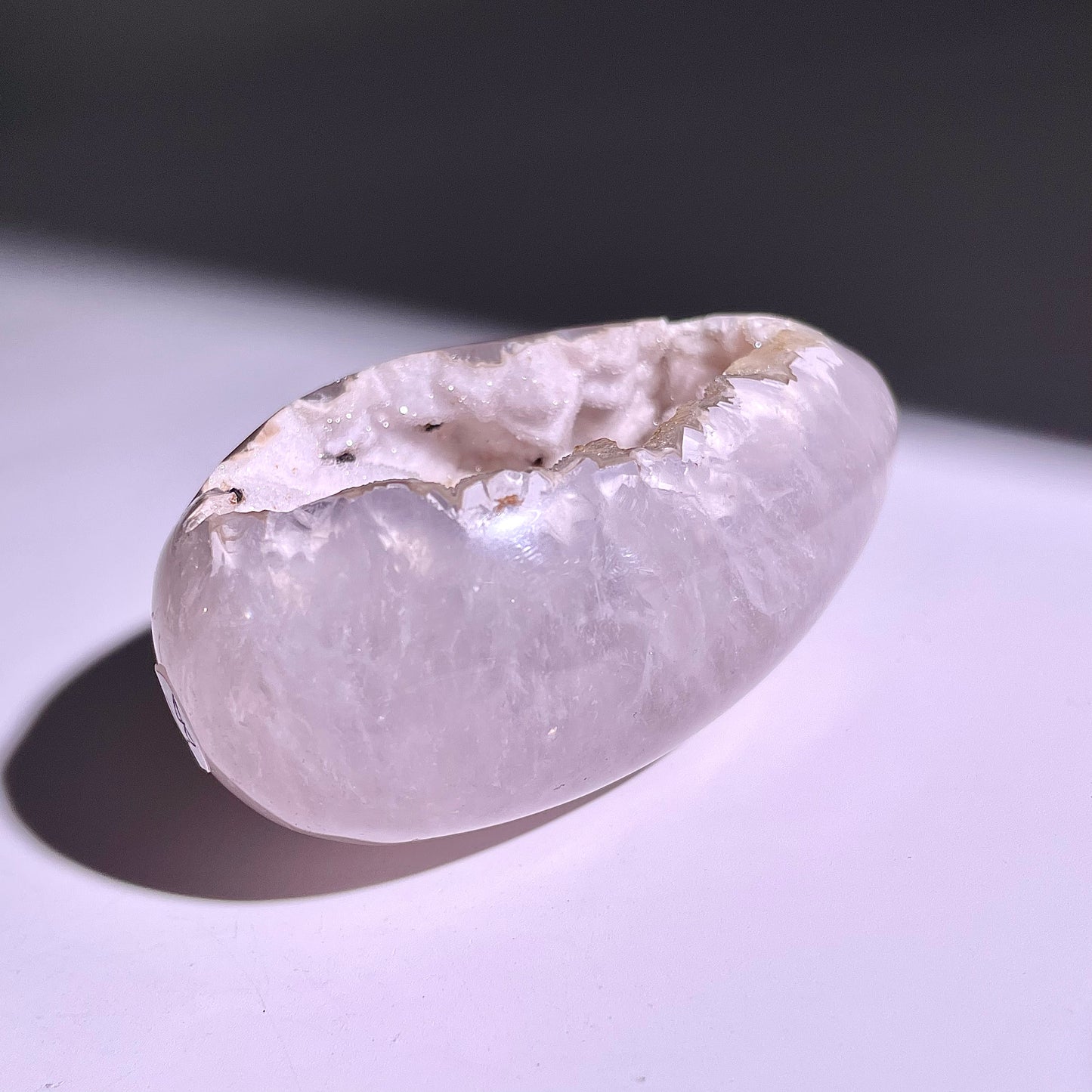 B771◇彩晶マシュマロ エッグ◇72×47×37mm◇天然石・鉱物・パワーストーン