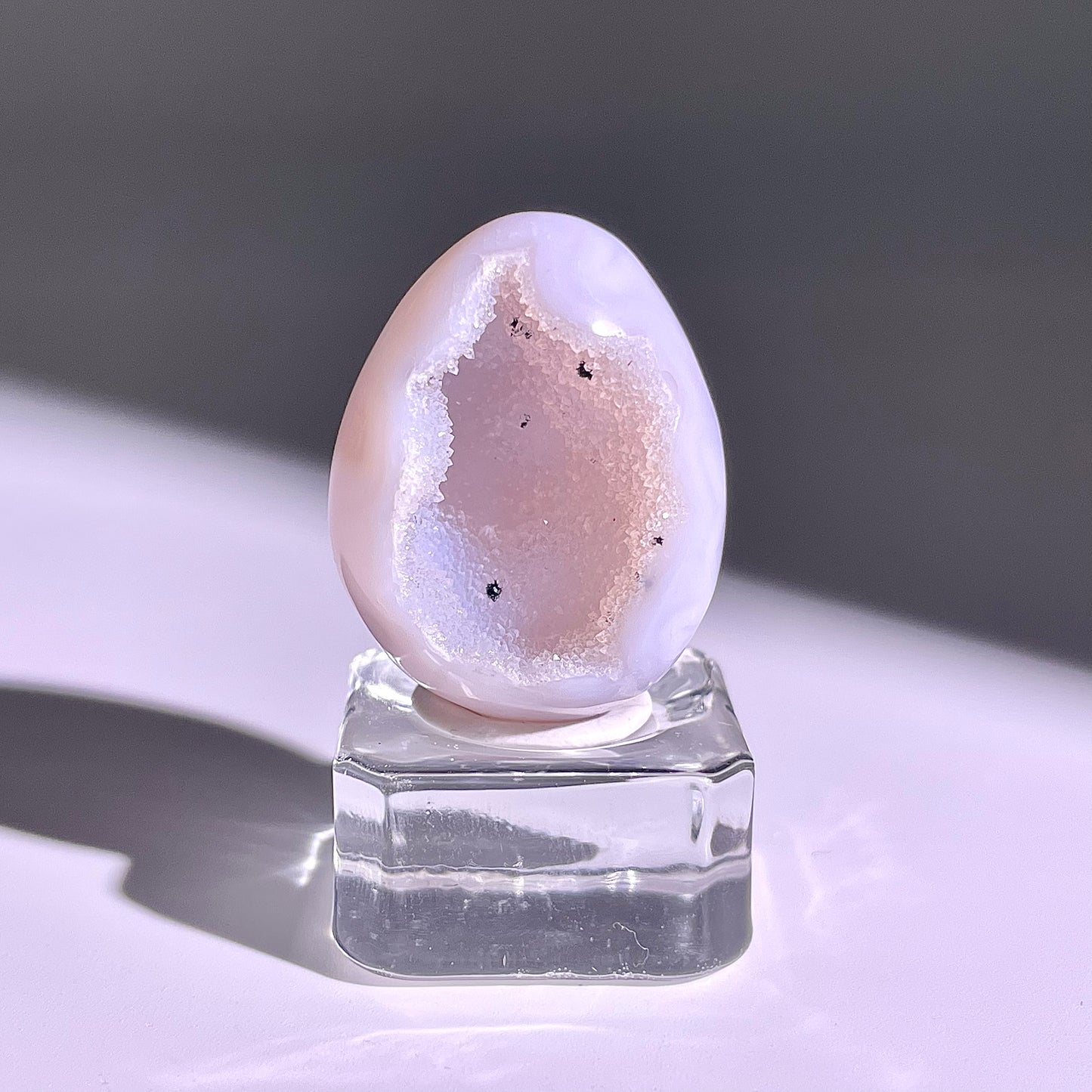 B772◇彩晶マシュマロ エッグ◇31×24×19mm◇天然石・鉱物・パワーストーン