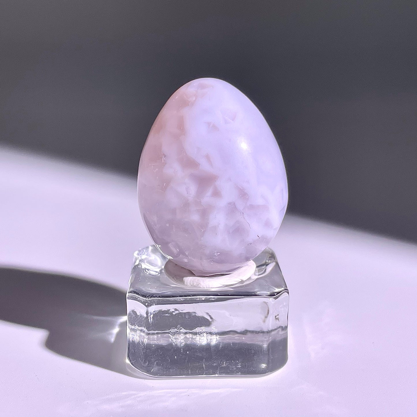 B772◇彩晶マシュマロ エッグ◇31×24×19mm◇天然石・鉱物・パワーストーン