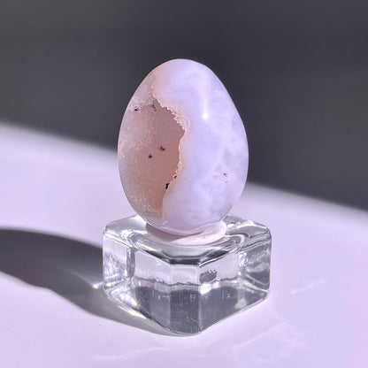 B772◇彩晶マシュマロ エッグ◇31×24×19mm◇天然石・鉱物・パワーストーン