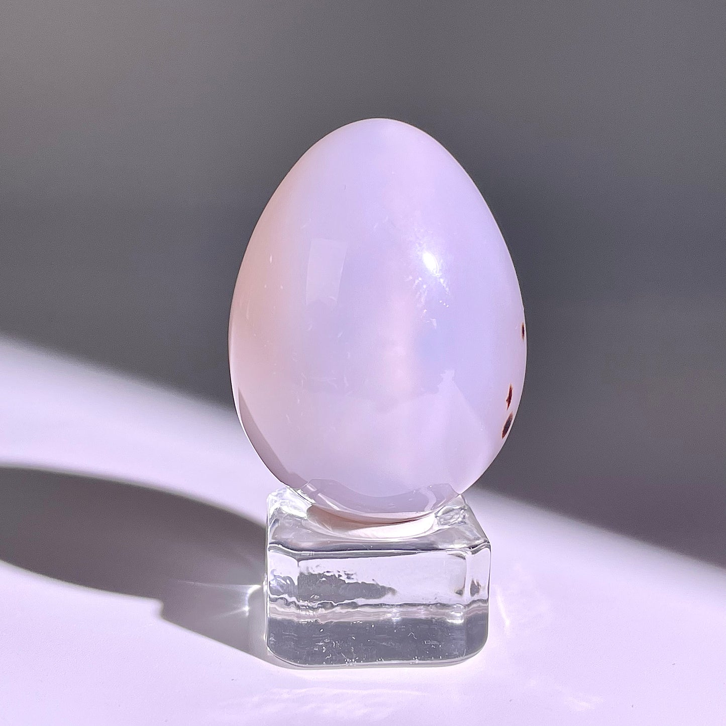 B774◇彩晶マシュマロ エッグ◇46×34×28mm◇天然石・鉱物・パワーストーン