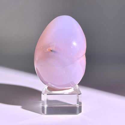 B775◇彩晶マシュマロ エッグ◇66×51×42mm◇天然石・鉱物・パワーストーン