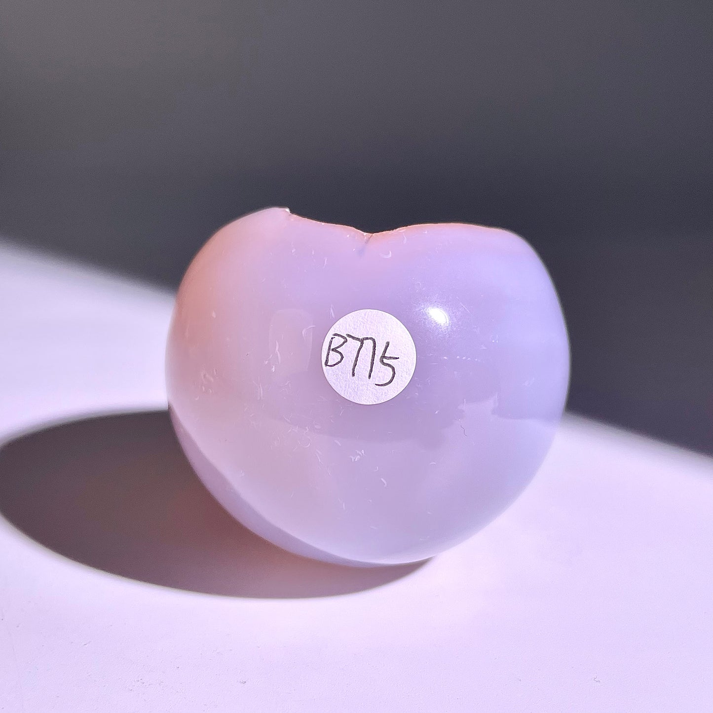 B775◇彩晶マシュマロ エッグ◇66×51×42mm◇天然石・鉱物・パワーストーン