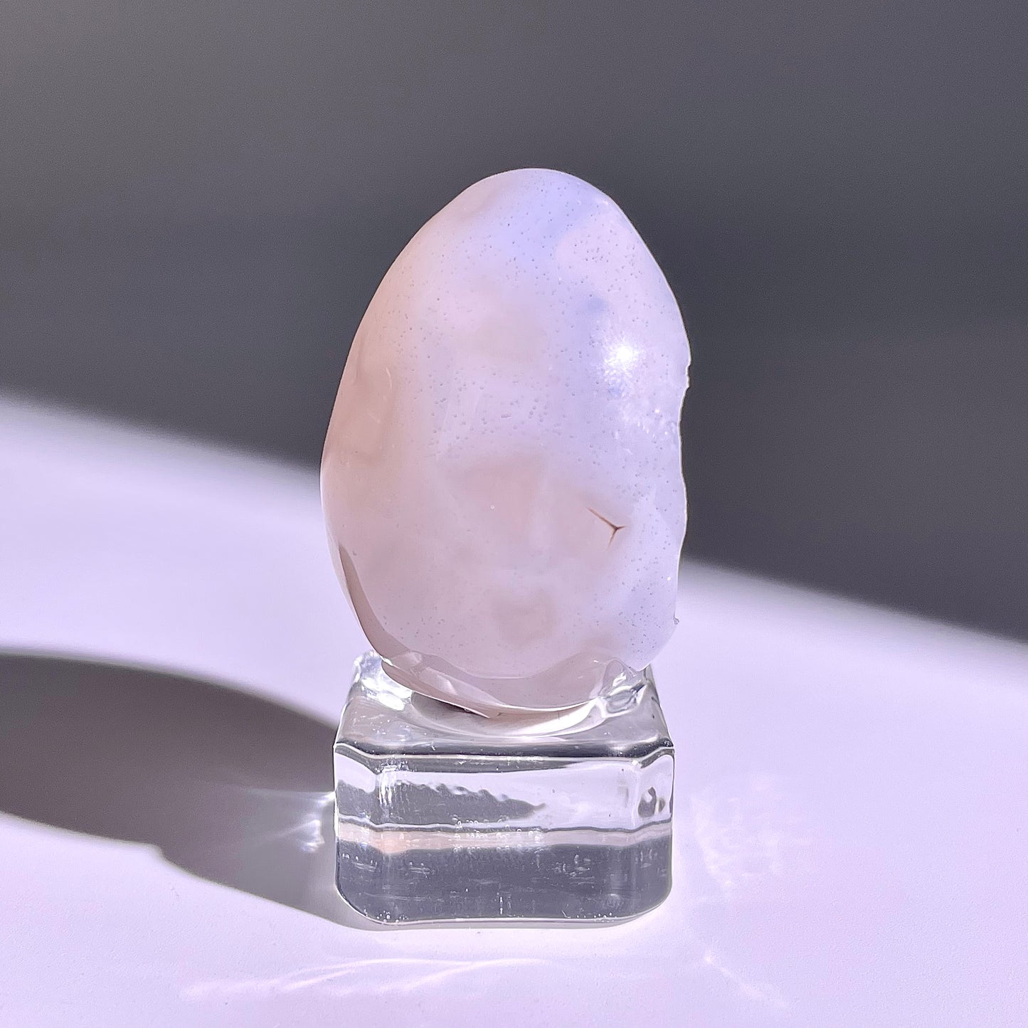 B776◇彩晶マシュマロ エッグ◇40×31×27mm◇天然石・鉱物・パワーストーン
