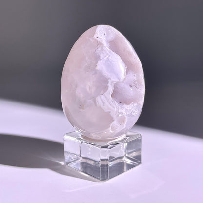 B779◇彩晶マシュマロ エッグ◇54×41×35mm◇天然石・鉱物・パワーストーン