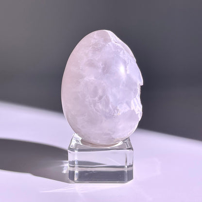B779◇彩晶マシュマロ エッグ◇54×41×35mm◇天然石・鉱物・パワーストーン