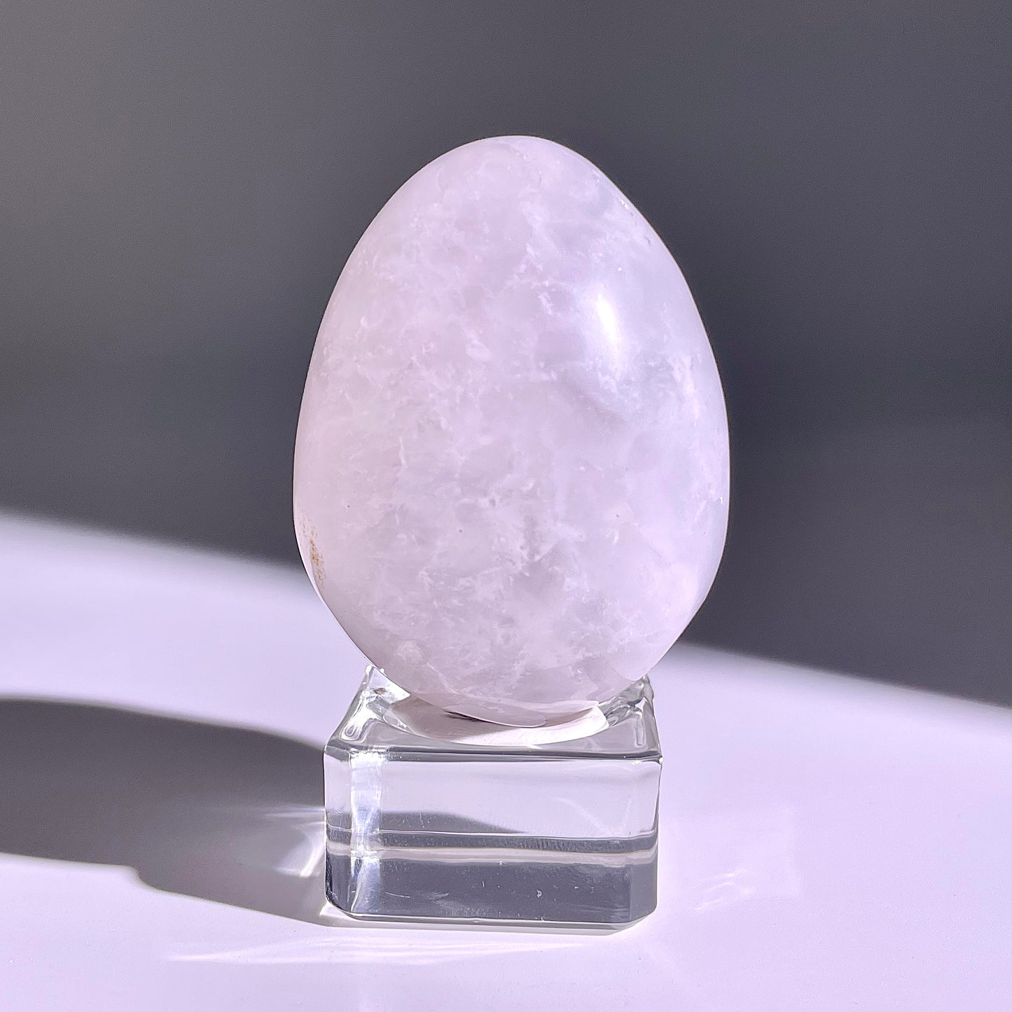 B779◇彩晶マシュマロ エッグ◇54×41×35mm◇天然石・鉱物・パワーストーン