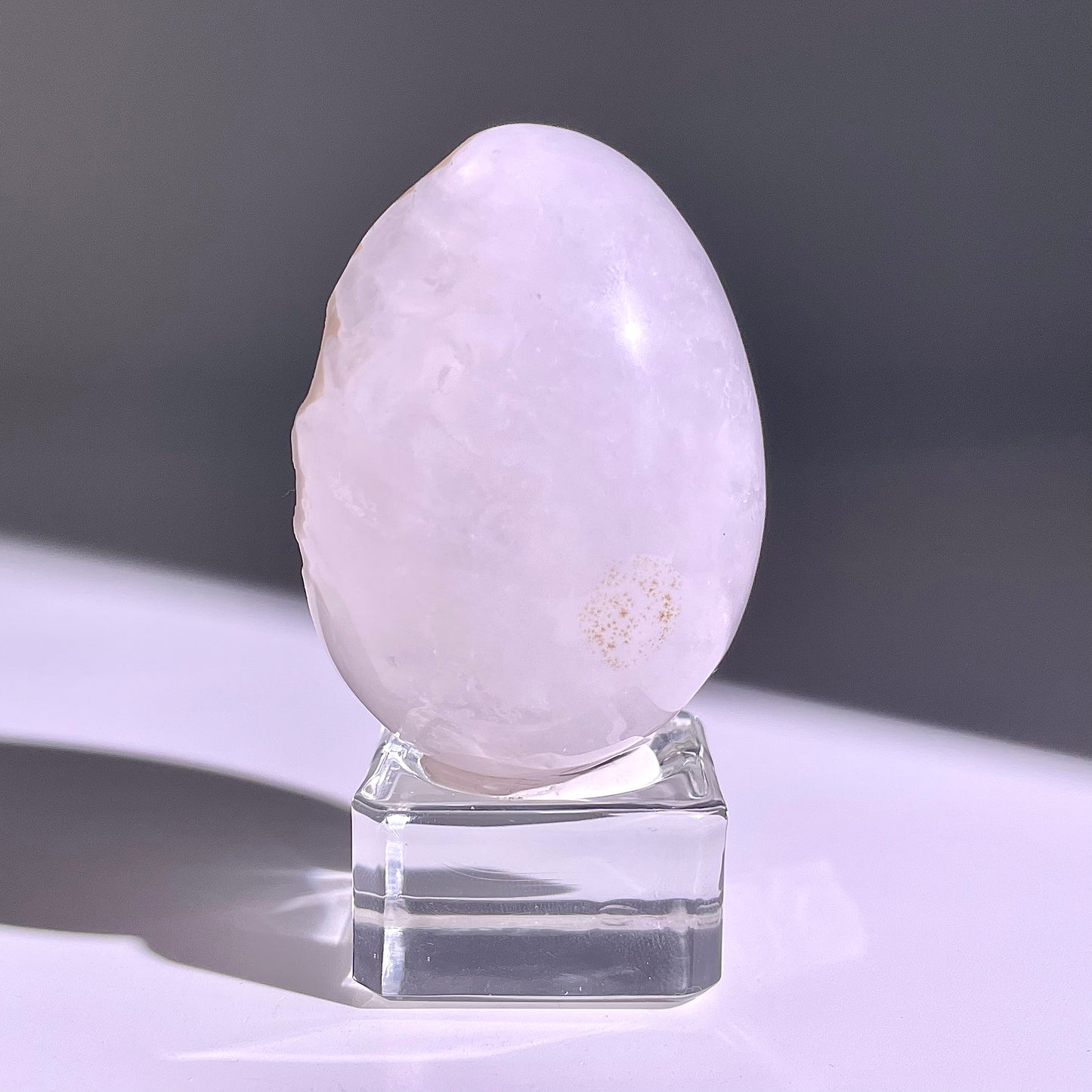 B779◇彩晶マシュマロ エッグ◇54×41×35mm◇天然石・鉱物・パワーストーン
