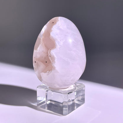 B779◇彩晶マシュマロ エッグ◇54×41×35mm◇天然石・鉱物・パワーストーン
