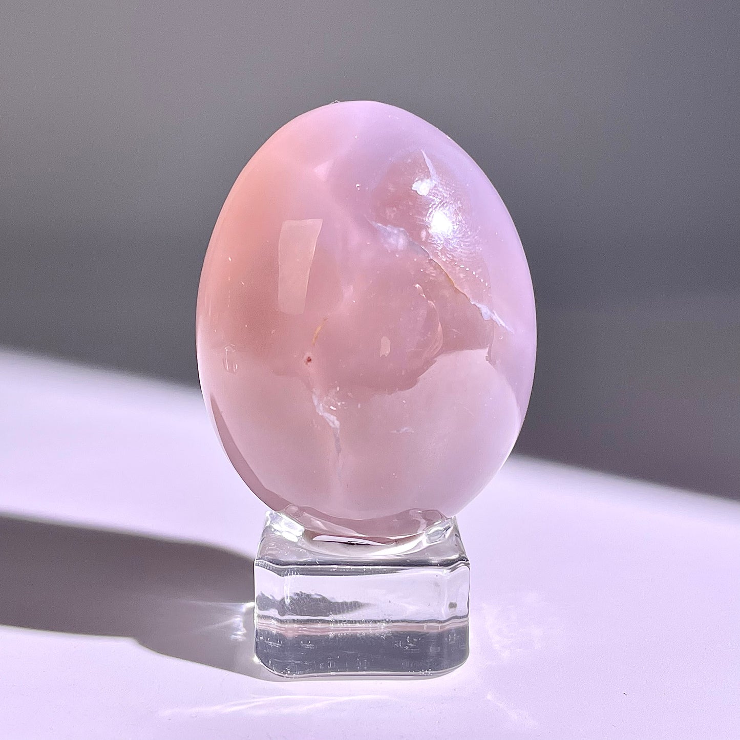 B780◇彩晶マシュマロ エッグ◇52×39×31mm◇天然石・鉱物・パワーストーン