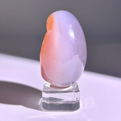 B780◇彩晶マシュマロ エッグ◇52×39×31mm◇天然石・鉱物・パワーストーン