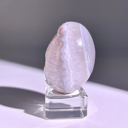 B781◇彩晶マシュマロ エッグ◇53×40×35mm◇天然石・鉱物・パワーストーン