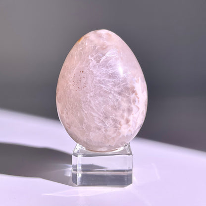 B782◇彩晶マシュマロ エッグ◇61×46×40mm◇天然石・鉱物・パワーストーン