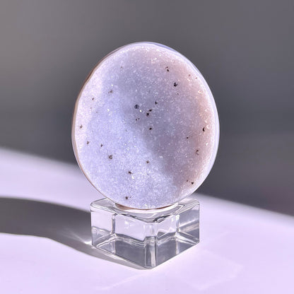 B783◇彩晶マシュマロ エッグ◇56×49×23mm◇天然石・鉱物・パワーストーン