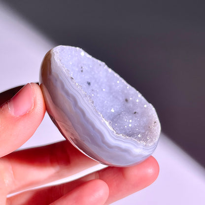 B783◇彩晶マシュマロ エッグ◇56×49×23mm◇天然石・鉱物・パワーストーン